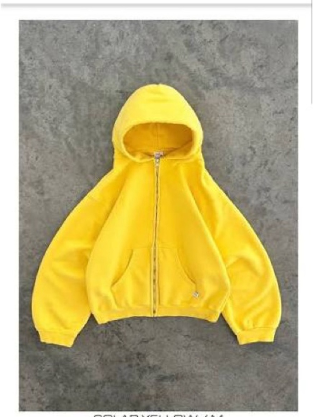 Akimbo Solar Yellow Full-Zip Hoodie